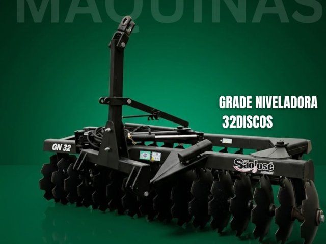 Grade niveladora 32 discos